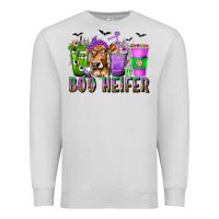 Dove Grey Boo Heifer Coffee Cups with Halloween Premium Sweatshirt - texasbilliewilder