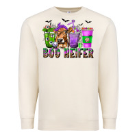Sandshell Boo Heifer Coffee Cups with Halloween Premium Sweatshirt - texasbilliewilder