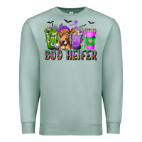 Seafoam Boo Heifer Coffee Cups with Halloween Premium Sweatshirt - texasbilliewilder