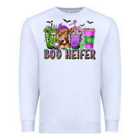 White Boo Heifer Coffee Cups with Halloween Premium Sweatshirt - texasbilliewilder