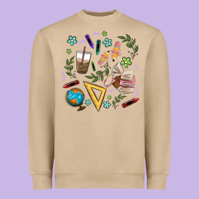 Teacher Tools Heavyweight Sweatshirt Designed By Maliassmallbusiness