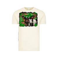 Vintage Arctic st Patricks cow with leopard background holstein cow Vintage Tee - Jasminsmagicworld