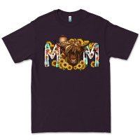 Plum mom highland cow Premium Tee - RacoonDesign