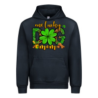 Navy One lucky dog mom St. Patrick's Urban Hoodie - OliviaCreatesArt
