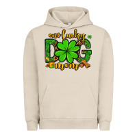 Pigment French Oak One lucky dog mom St. Patrick's Urban Hoodie - OliviaCreatesArt