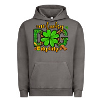 Pigment Tornado One lucky dog mom St. Patrick's Urban Hoodie - OliviaCreatesArt