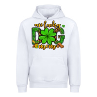 White One lucky dog mom St. Patrick's Urban Hoodie - OliviaCreatesArt