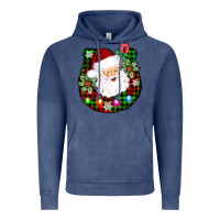 Vintage Denim horseshoe santa Vintage Hoodie - AdoDesignShop