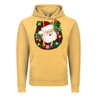 Vintage Mustard horseshoe santa Vintage Hoodie - AdoDesignShop