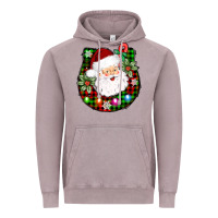 Vintage Zinc horseshoe santa Vintage Hoodie - AdoDesignShop