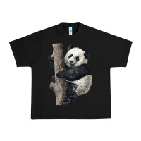 Black Giant Panda Urban Heavy Tee - LillyAllenDesigns