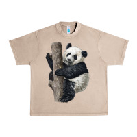 French Oak Giant Panda Urban Heavy Tee - LillyAllenDesigns
