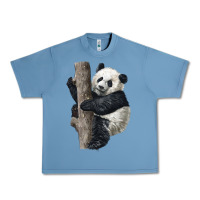 Pebble Blue Giant Panda Urban Heavy Tee - LillyAllenDesigns