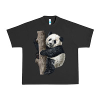 Pigment Black Giant Panda Urban Heavy Tee - LillyAllenDesigns