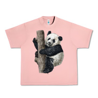 Salmon Giant Panda Urban Heavy Tee - LillyAllenDesigns