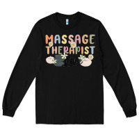 Black massage therapist life Long Sleeve Tee - MaliasSmallBusiness
