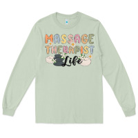 Matcha massage therapist life Long Sleeve Tee - MaliasSmallBusiness