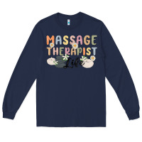 Navy massage therapist life Long Sleeve Tee - MaliasSmallBusiness