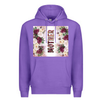 Purple mother's day flowers tumbler tbs Premium Hoodie - TumblerDesignByShophia