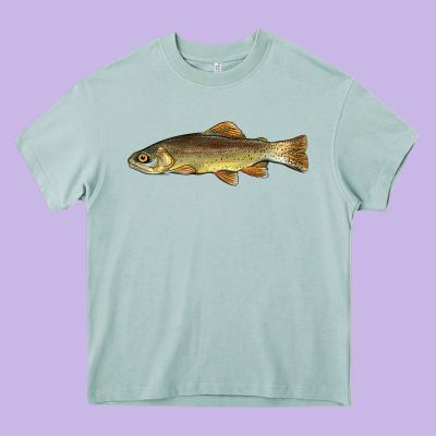 Arizona Apache Trout Fish Heavy Core Tee Designed By Barkaloodesign
