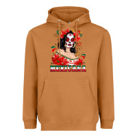Meerkat Mexicana with Skull Girl Heavyweight Hoodie - texasbilliewilder