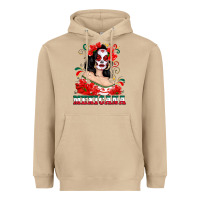 Mushroom Mexicana with Skull Girl Heavyweight Hoodie - texasbilliewilder