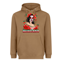 Toasted Coconut Mexicana with Skull Girl Heavyweight Hoodie - texasbilliewilder