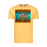 Vintage Mustard sunflowers cowhide leopard texas map Vintage Tee - BarkalooDesign