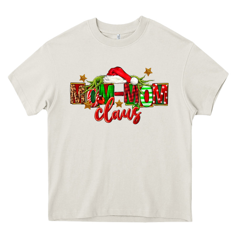 Christmas Mom Mom Claus Heavy Core Tee by FaDigitalArtStudio | Teevron