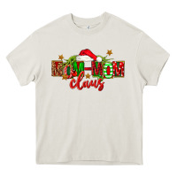 Cream christmas mom mom claus Heavy Core Tee - FaDigitalArtStudio