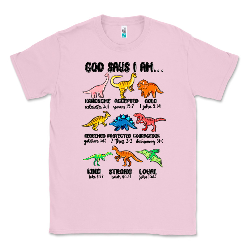 God Says I Am Dinosaurs Handsome Classic Tee by MaliasSmallBusiness | Teevron