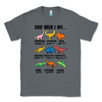 Charcoal Heather god says i am dinosaurs handsome Classic Tee - MaliasSmallBusiness