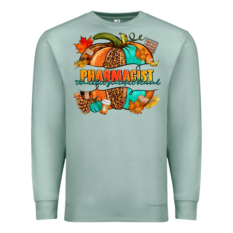 Pharmacist Pumpkin Premium Sweatshirt by NancyCooperArtShop | Teevron