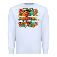 White Pharmacist pumpkin Premium Sweatshirt - NancyCooperArtShop