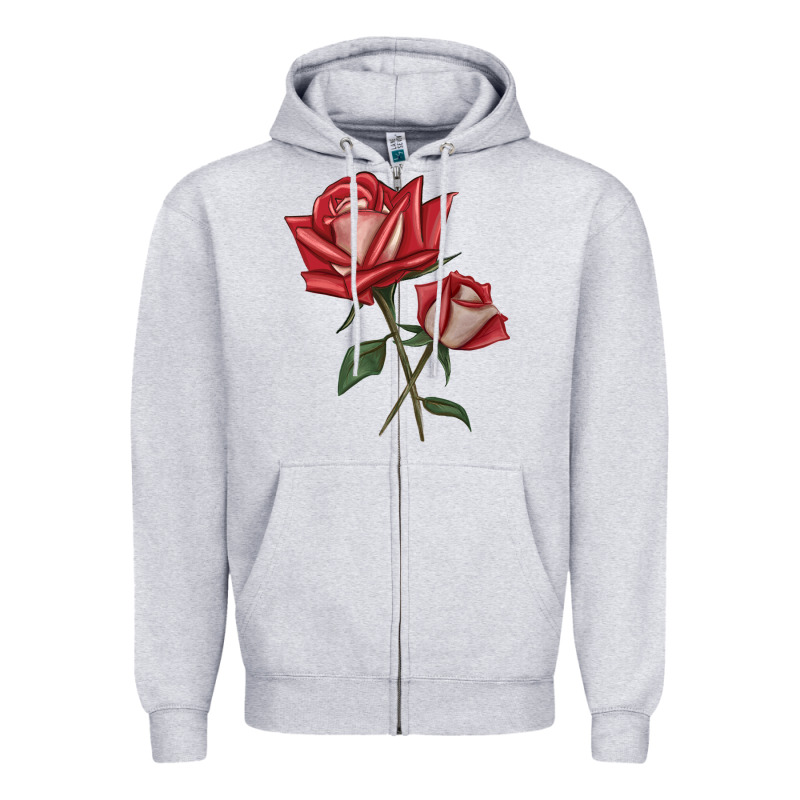 Love Rose Zipper Hoodie by LillyAllenDesigns | Teevron