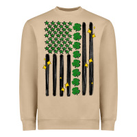 Mushroom shamrock usa flag Heavyweight Sweatshirt - MaliasSmallBusiness