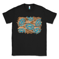 Black gemstone wood leopard background Classic Tee - AdoDesignShop