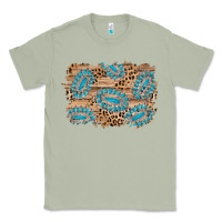 Matcha gemstone wood leopard background Classic Tee - AdoDesignShop