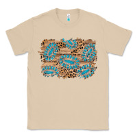 Mushroom gemstone wood leopard background Classic Tee - AdoDesignShop