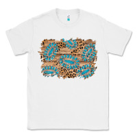 White gemstone wood leopard background Classic Tee - AdoDesignShop