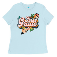 Baby Blue first grade Ladies Tee - JahusDesignShop
