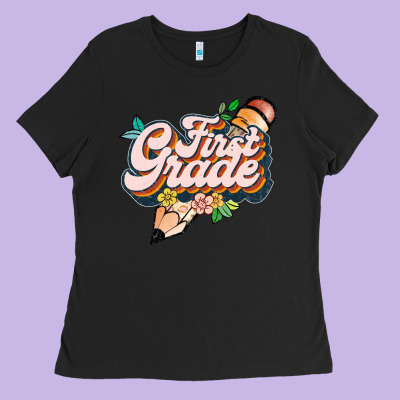 First Grade Ladies Tee Designed By Jahusdesignshop