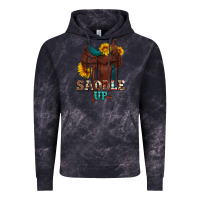 Cloud Black saddle up cowboy western sunflowers Vintage Hoodie - Artiststas