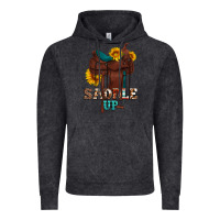 Saddle Up Cowboy Western Sunflowers Vintage Hoodie | Teevron