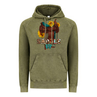 Vintage Olive saddle up cowboy western sunflowers Vintage Hoodie - Artiststas