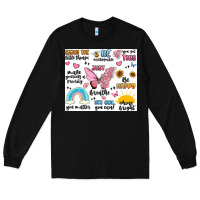 Black positive affirmations Long Sleeve Tee - MaliasSmallBusiness