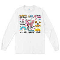 White positive affirmations Long Sleeve Tee - MaliasSmallBusiness