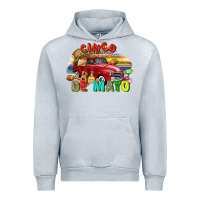 Heather Grey Cinco de mayo truck Urban Hoodie - FaDigitalArtStudio