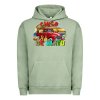 Pigment Oil Green Cinco de mayo truck Urban Hoodie - FaDigitalArtStudio