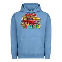 Pigment Pebble Blue Cinco de mayo truck Urban Hoodie - FaDigitalArtStudio